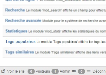 Utiliser judicieusement les modules