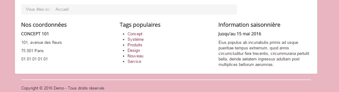 Masquer des modules sur smartphones