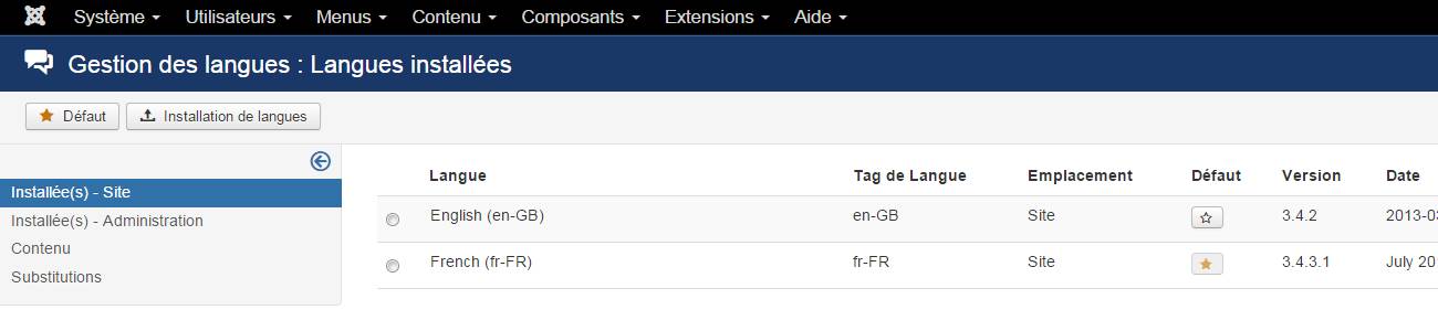 Francisation de Joomla!