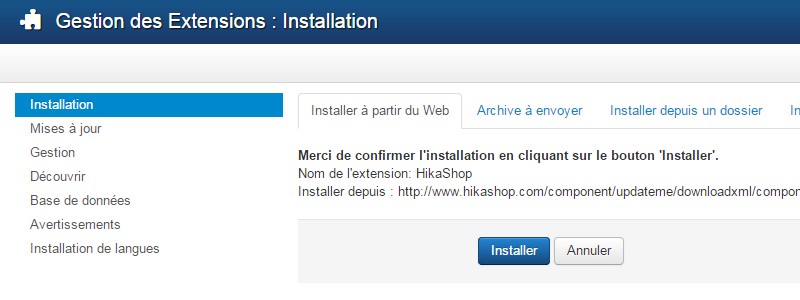 HikaShop Joomla