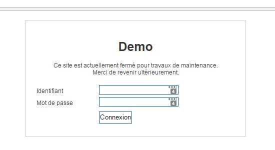 Mettre son site hors ligne