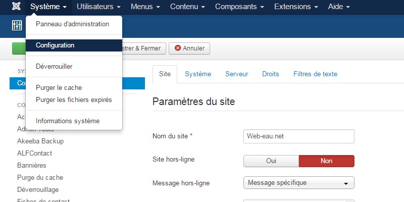 Mettre son site hors ligne
