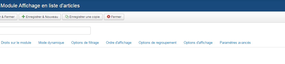 Icônes titres Joomla