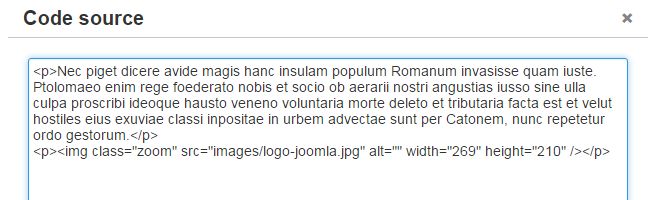 Ajouter un zoom à vos images dans Joomla
