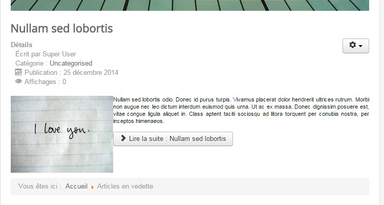 Images Joomla