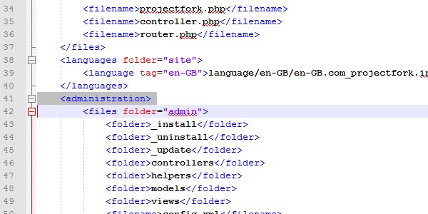 Lien composant absent Joomla