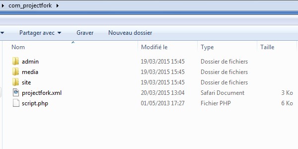 Lien composant absent Joomla