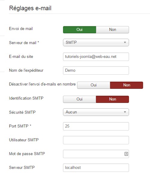 Ne peut instancier la fonction mail