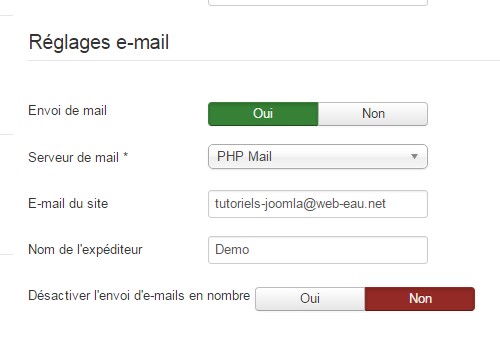 Ne peut instancier la fonction mail