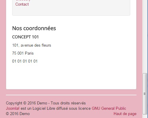 Masquer un module sur smartphone