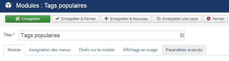 Masquer des modules sur smartphone
