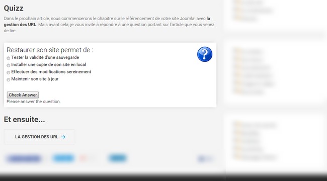 Formation Joomla!