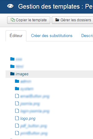 Personnalisation backend Joomla