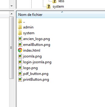 Personnalisation backend Joomla