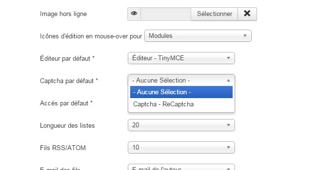 reCaptcha Joomla