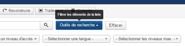 Réorganiser vos éléments de menus