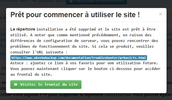 Sauvegarde Joomla