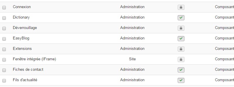 Suppression Joomla