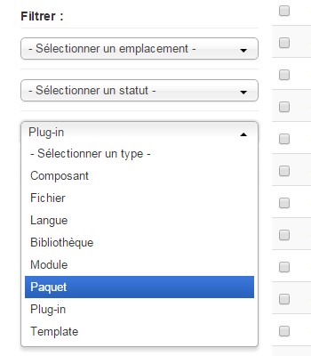 Suppression Joomla