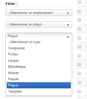 Suppression Joomla