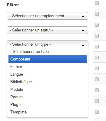Suppression Joomla