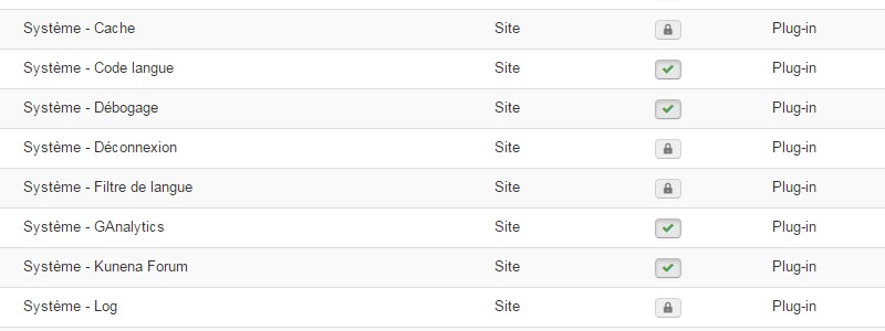 Suppression Joomla