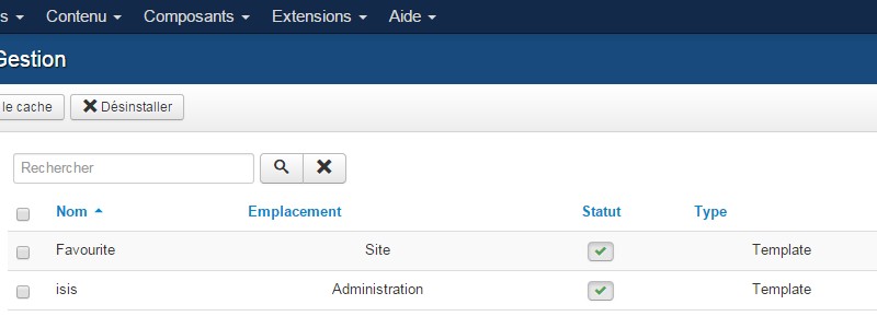 Suppression Joomla