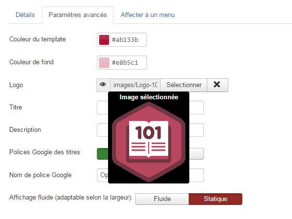 Paramétrer son template Joomla!