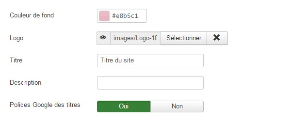 Paramétrer son template Joomla!