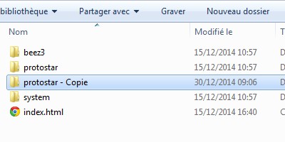 Template copie Joomla