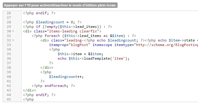 Modifications avancées son template Joomla!
