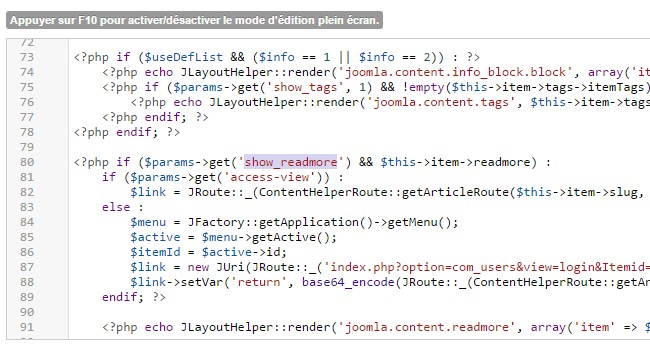 Modifications avancées son template Joomla!