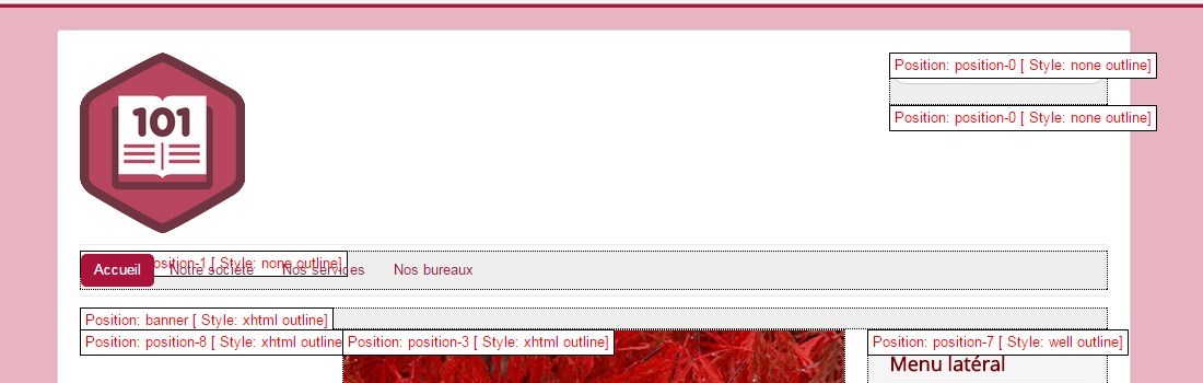 Connaitre les positions de son template Joomla!