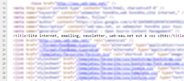 Balise titre Joomla