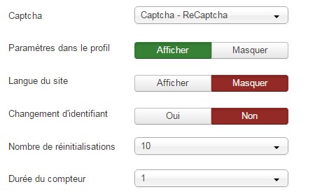 Configuration des utilisateurs