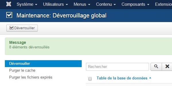 Versions contenu Joomla