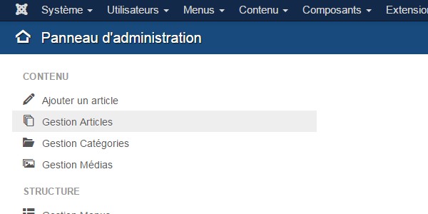 Versions contenu Joomla