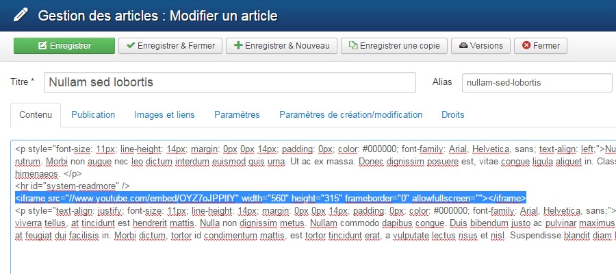 Images Joomla