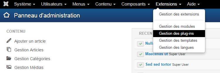 Images Joomla