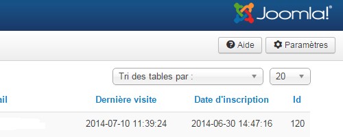 Erreur warning JUser Joomla