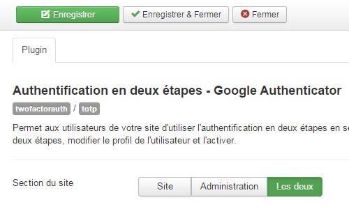 Authentification Joomla