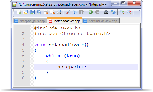 Notepad++ Joomla