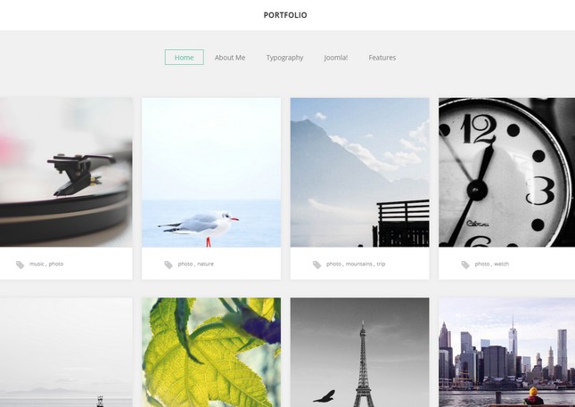Exemple de template Portfolio